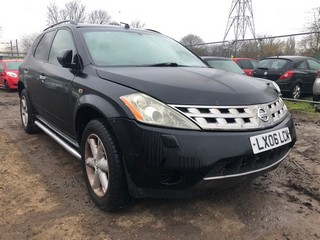 Location: Mitcham - 2006 NISSAN MURANO CVT Estate REG: LX06LCM, Keys: No, MOT Expiry date: 17/08/2024, 3498 Petrol, Automatic, Former Keepers: 8