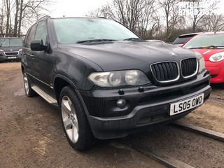 Location: Mitcham - 2005 BMW X5 SPORT AUTO Estate REG: LS05OWO, Keys: No, MOT Expiry date: 27/04/2025, 2979 Petrol, 5 Speed Auto Petrol, Former Keepers: 9