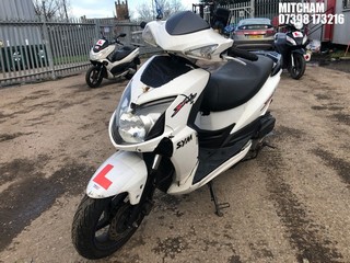 Location: Mitcham - 2013 SYM AD12W JET 4 125 Motorcycle REG: LF63AWR, Keys: No, MOT Expiry date: 12/09/2023, 124 Petrol, Automatic, Former Keepers: 3