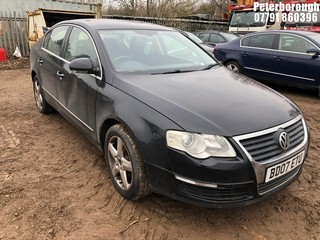 Location: Peterborough - 2007 VOLKSWAGEN PASSAT SE TDI 140 4 Door Saloon REG: BD07ETU, Keys: No, MOT Expiry date: 03/03/2025, 1968 Diesel, 6 Speed Manual Diesel, Former Keepers: 11