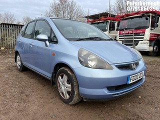 Location: Peterborough - 2003 HONDA JAZZ SE 5 Door Hatchback REG: FG03ZCL, Keys: No, MOT Expiry date: 05/09/2024, 1339 Petrol, 5 Speed Manual Petrol, Former Keepers: 5