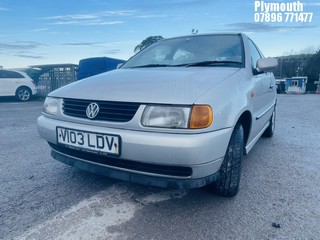 Location: Plymouth - 1999 VOLKSWAGEN POLO 1.4 CL 5 Door Hatchback REG: V103LDV, Keys: No, MOT Expiry date: 13/04/2025, 1390 Petrol, 5 Speed Manual Petrol, Former Keepers: 3