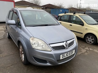 Location: Hull - 2010 VAUXHALL ZAFIRA EXCLUSIV MPV REG: DL10EDF, Keys: No, MOT Expiry date: 26/04/2024, 1796 Petrol, 5 Speed Manual Petrol, Former Keepers: 9