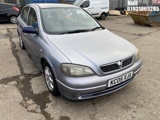 Location: Hull - 2005 VAUXHALL ASTRA ENJOY 16V 5 Door Hatchback REG: KC05XJA, Keys: No, MOT Expiry date: 18/12/2024, 1389 Petrol, 5 Speed Manual Petrol, Former Keepers: 2