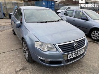 Location: Hull - 2009 VOLKSWAGEN PASSAT HIGHLINE TDI 4 Door Saloon REG: MT58OXP, Keys: No, MOT Expiry date: 02/11/2024, 1968 Diesel, 6 Speed Manual Diesel, Former Keepers: 10