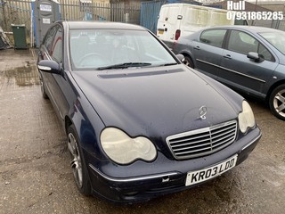 Location: Hull - 2003 MERCEDES C270 CDI AVANTGARDE SE A 4 Door Saloon REG: KR03LDD, Keys: No, MOT Expiry date: 01/09/2024, 2685 Diesel, 5 Speed Auto Diesel, Former Keepers: 12