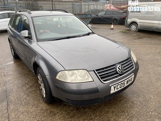 Location: Hull - 2005 VOLKSWAGEN PASSAT TRE-LINE TDI 130 A Estate REG: YC05WHA, Keys: No, MOT Expiry date: 23/02/2025, 1896 Diesel, 5 Speed Auto Diesel, Former Keepers: 4