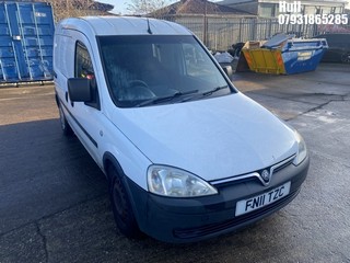 Location: Hull - 2011 VAUXHALL COMBO CDTI SWB Car Derived Van REG: FN11TZC, Keys: Yes, MOT Expiry date: 16/07/2025, 1248 Diesel, 5 Speed Manual Diesel, Former Keepers: 3