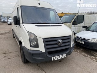 Location: Hull - 2007 VOLKSWAGEN CRAFTER CR35 136 LWB Panel Van REG: LX07GYC, Keys: No, MOT Expiry date: 22/01/2024, 2461 Diesel, 6 Speed Manual Diesel, Former Keepers: 3