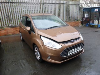 Location:  Hayes - 2014 FORD B-MAX ZETEC AUTO MPV REG: WU64DBX, Keys: No, MOT Expiry date: 07/12/2023, 1596 Petrol, 5 Speed Auto Petrol, Former Keepers: 2