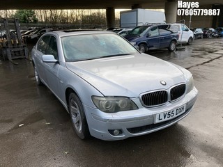 Location:  Hayes - 2005 BMW 740LI AUTO 4 Door Saloon REG: LV55DXH, Keys: No, MOT Expiry date: 16/02/2025, 4000 Petrol, 6 Speed Auto Petrol, Former Keepers: 6